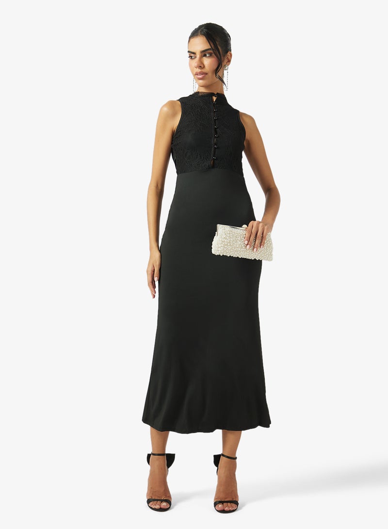 Ella Limited Edition Lace Halter Neck Detailed Dress - Image 4