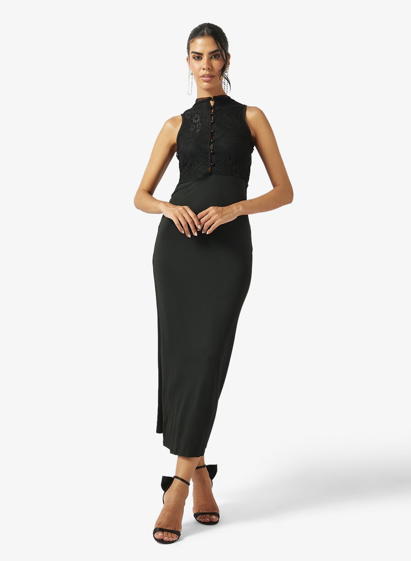 Ella Limited Edition Lace Halter Neck Detailed Dress - Image 1