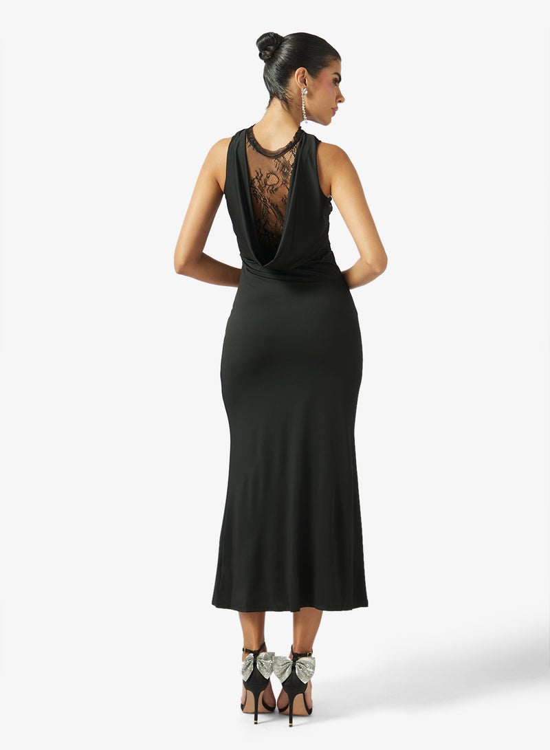 Ella Limited Edition Lace Halter Neck Detailed Dress - Image 2