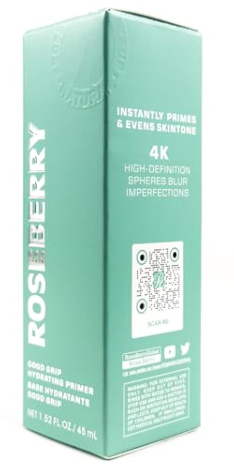 Rose Bery - Hydrating Primer, Base Hydratante, Good Grip, Instantly Primes & Evens Skin Tone, 45 ML, Model - RB-PR0799 - Image 2