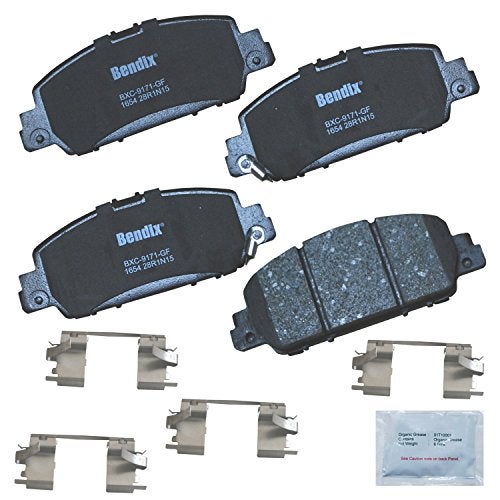 Bendix Priority1 CFC1654 Ceramic Front Brake Pads for Honda Accord 2022-2013, BR-V 2020-2018, HR-V 2022-2016 - Image 1