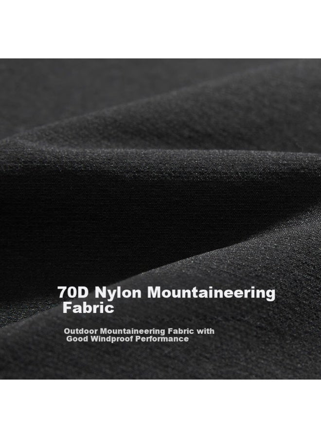 Cabbeen [70d Nylon Hiking Fabric] Men's Casual Pants With Structured Side Panels, Soft Autumn Long Trousers