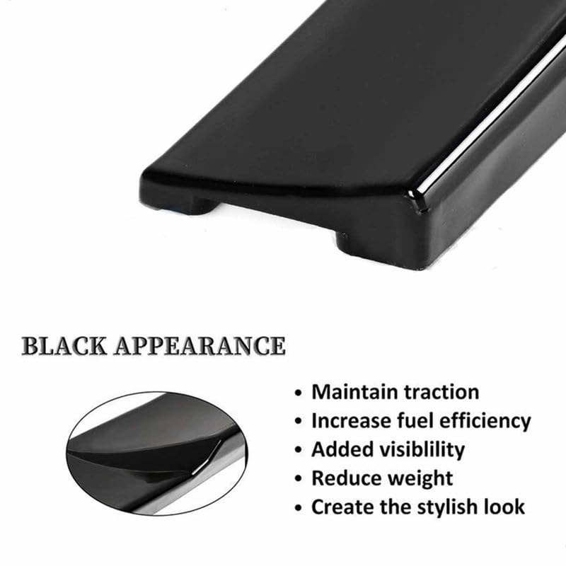 Partsmojo Window Deflector Fit for 2004-2008 ACU.ra TL Sedan Rear Roof Window Spoiler Wing Adjustale Glossy Black - Image 5