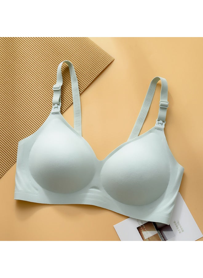 Pregnant Women's Jelly Glue Without Steel Ring Marks Breast-feeding Underwear Latex Mummy Postpartum Moon Bra Wai