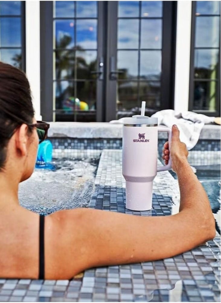 Stanley - Stanley Quencher H2.0 FlowState Stainless Steel Vacuum Insulated Tumbler with Lid and Straw for Water, Iced Tea or Coffee, Smoothie and More, 40 oz - Image 1