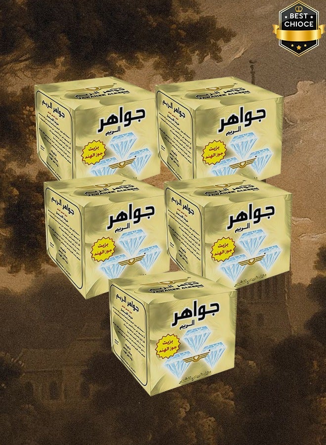 جواهر الريم 5 قطع حلاوة مزيلة للشعر بجوز الهند 500 جرام - Image 1
