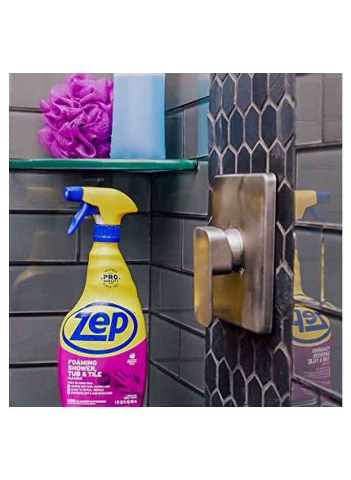 Zep Foaming Shower Tub and Tile Cleaner 32 ounce - Image 2