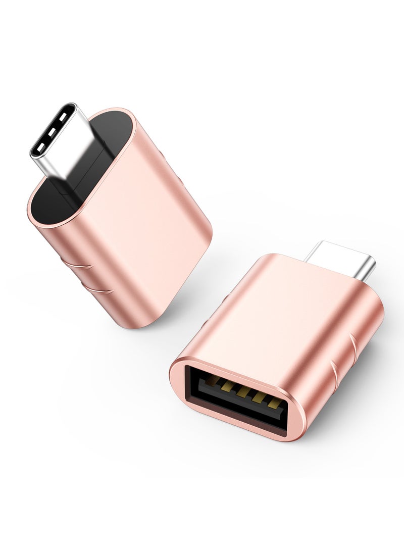 ميكسد محول USB C إلى USB (عبوة من قطعتين)، محول USB-C ذكر إلى USB 3.0 أنثى متوافق مع iPhone 16 Pro Max وMacBook Pro Air 2023 وiPad Mini Pro وSurface Pro وأجهزة أخرى من النوع C أو Thunderbolt 4/3 - Image 1