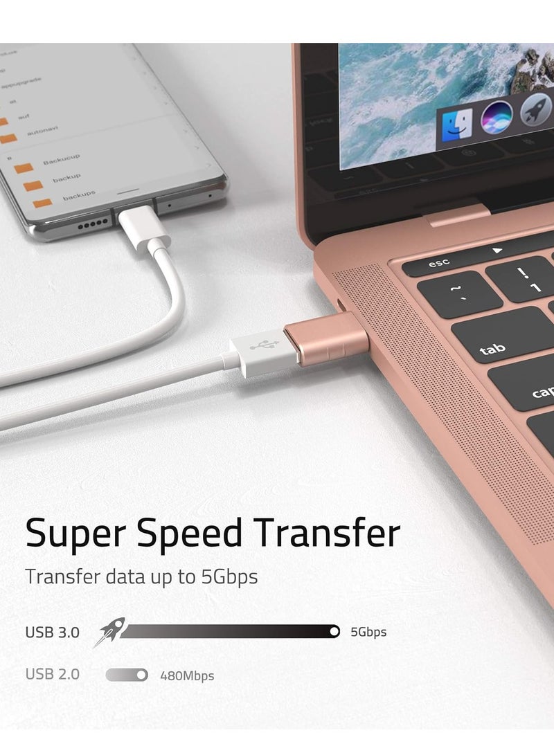 ميكسد محول USB C إلى USB (عبوة من قطعتين)، محول USB-C ذكر إلى USB 3.0 أنثى متوافق مع iPhone 16 Pro Max وMacBook Pro Air 2023 وiPad Mini Pro وSurface Pro وأجهزة أخرى من النوع C أو Thunderbolt 4/3 - Image 3