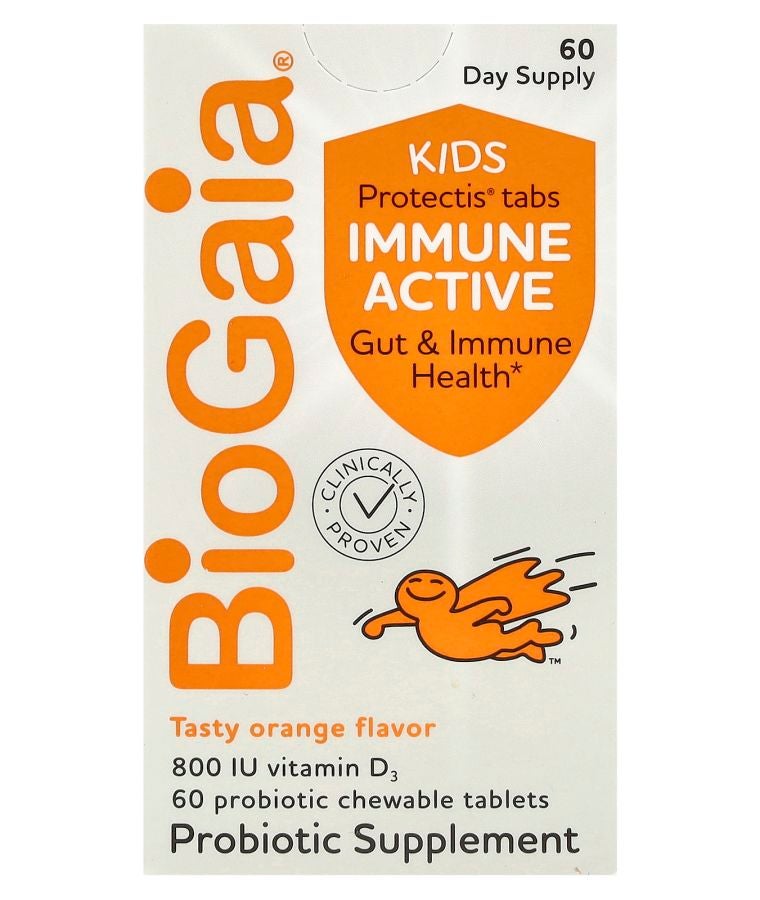 BioGaia Protectis Kids Immune Active Tasty Orange 60 Probiotic Chewable Tablets