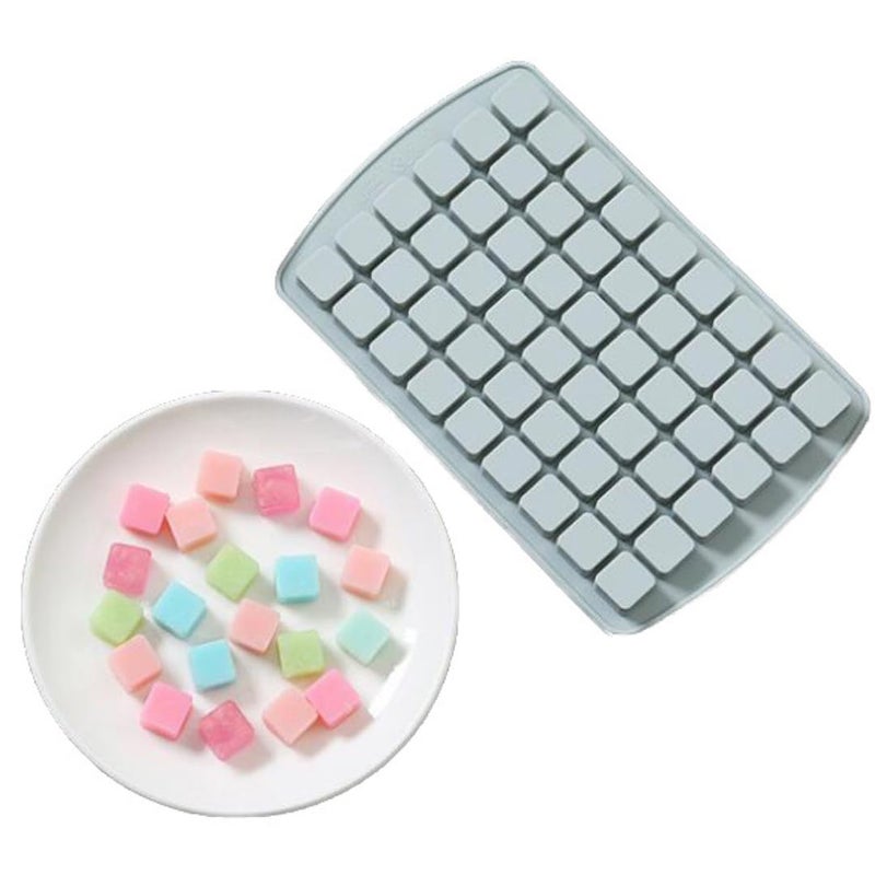 Skytail Skytail 54 Cavitiy Silicone Square Candy Mold for DIY Baking Chocolate Hard Candy Caramels Ganache Gummy Jelly Ice Cube Tray Sugar Cubes Bite Size Treats Desserts Brownie Mini Candle Waxmelts Soap  - Image 1