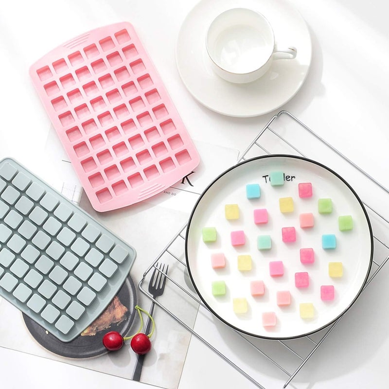 Skytail Skytail 54 Cavitiy Silicone Square Candy Mold for DIY Baking Chocolate Hard Candy Caramels Ganache Gummy Jelly Ice Cube Tray Sugar Cubes Bite Size Treats Desserts Brownie Mini Candle Waxmelts Soap  - Image 5