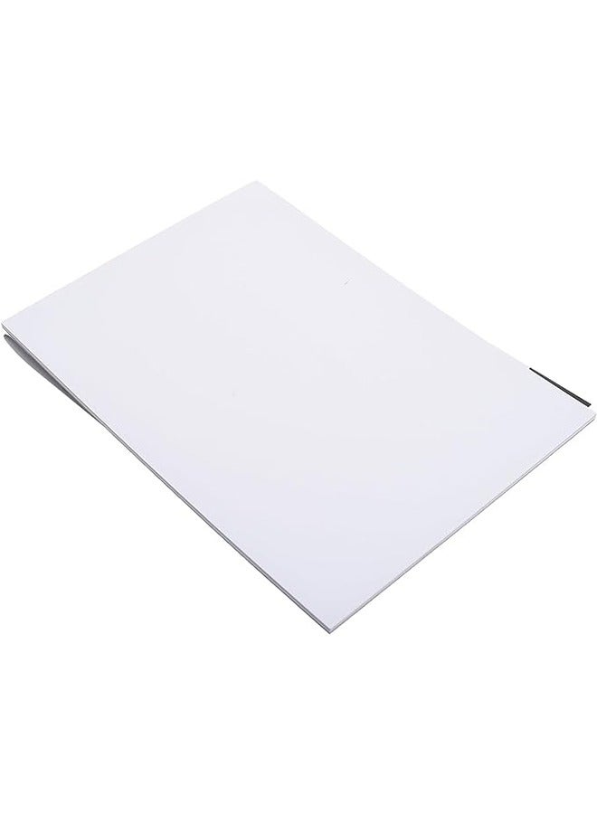 Smart دفتر رسم A4 عالي الجودة من سمارت 88820، 12 ورقة بيضاء مقاس ورق زيت 21 × 29.7 سم 250 جم للرسم والفنون - متعدد الألوان - Image 3