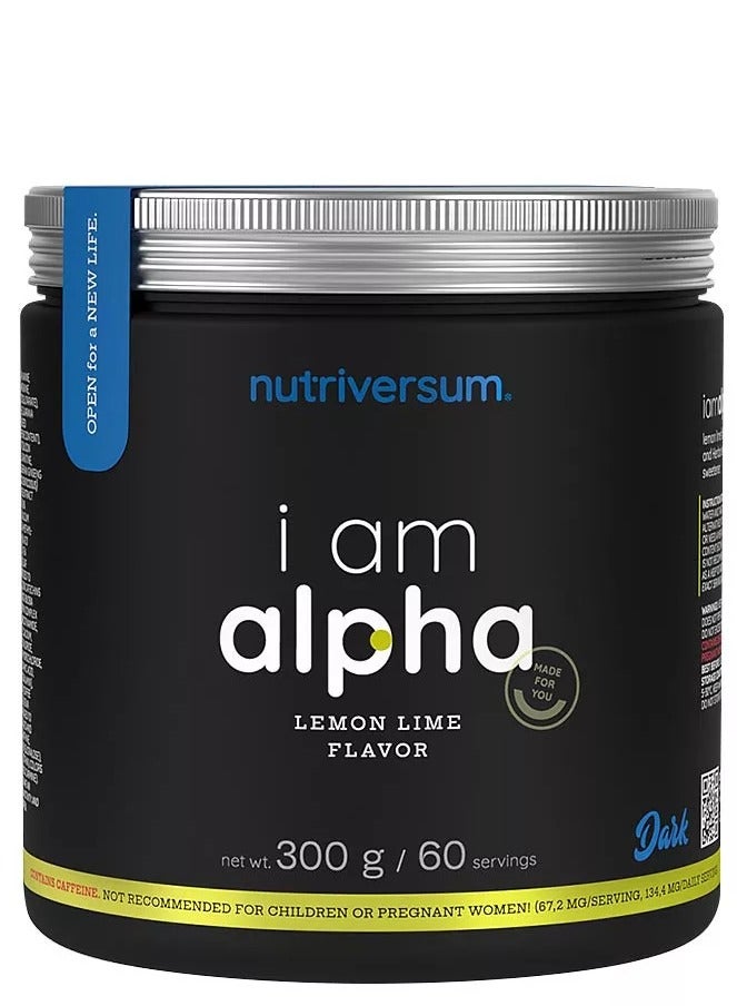 Nutriversum I am alpha 300g Lemon lime Flavor - Image 1