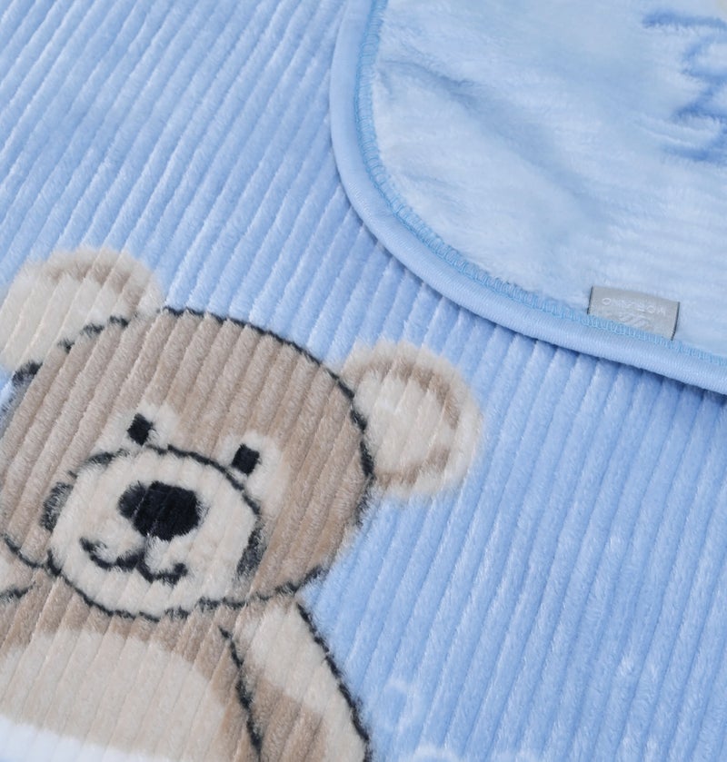 Morano Coco Baby Blanket- Microfiber- 120x90 cm Teddy Bear Blanket for Baby- light weight Soft & Cozy Nursery Throw- Recieving blanket- Swaddle - Image 3