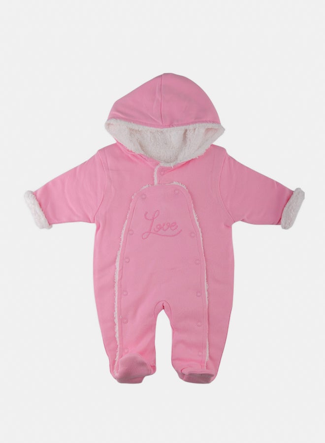 El Sayaad Baby Girl Inner Fur Winter Bodysuit