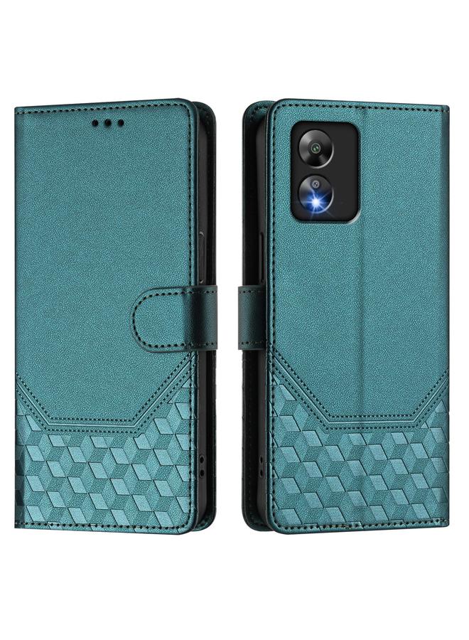 اس-توب جراب لهاتف Boost Mobile Celero 5G SC SN339D مصنوع من الجلد بنقش قرص العسل بتقنية RFID - Image 2