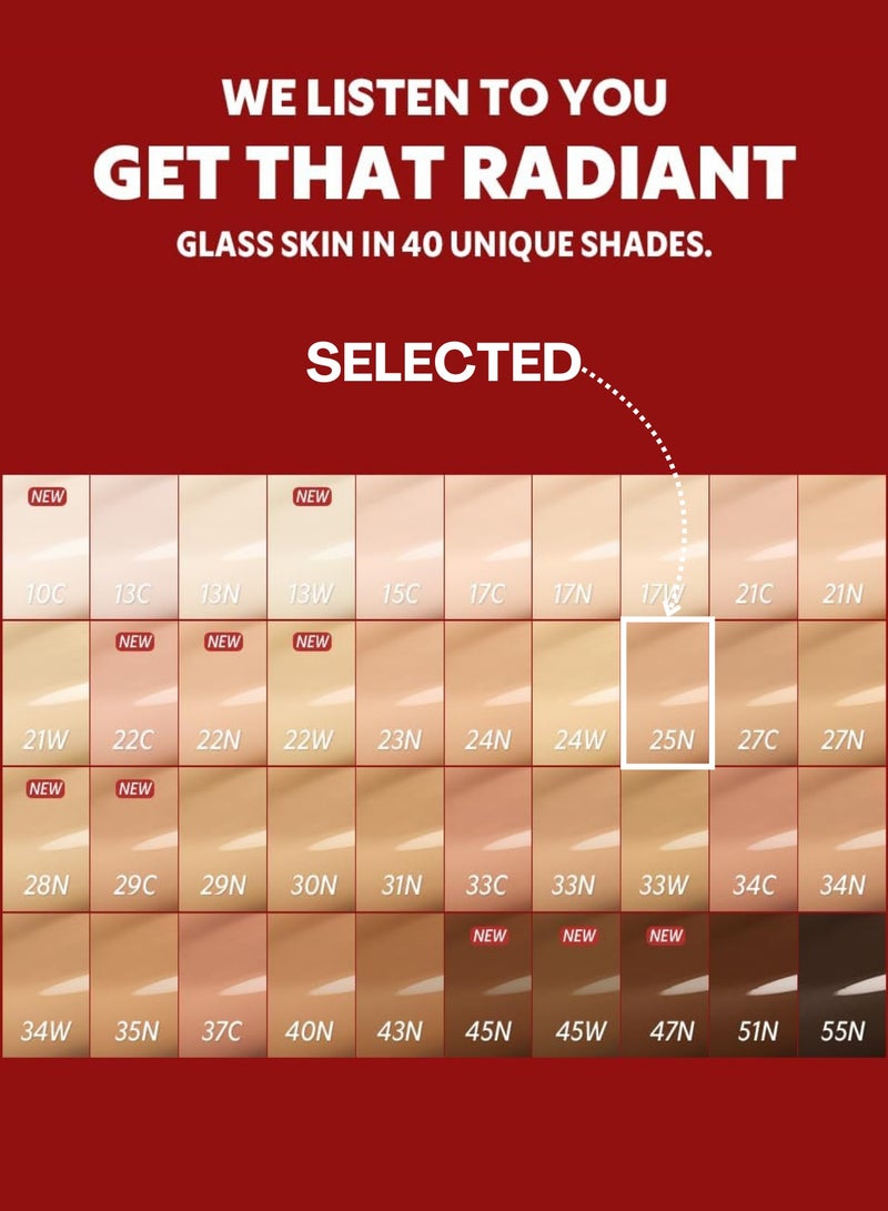 ترتر | تيرتير أساس الأحمر - درجة 25N موكا | تغطية خالية من العيوب مع فوائد للعناية بالبشرة | ترطيب، طويل الأمد، تركيبة خفيفة الوزن لجميع أنواع البشرة | يقلل العيوب ويوحد لون البشرة - Image 4