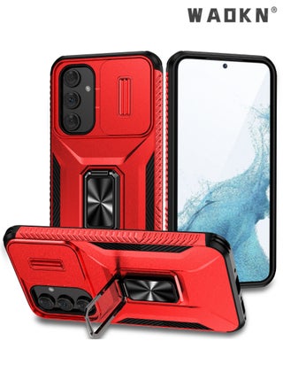 For Samsung Galaxy A55 5G Case, Slide Camera Cover, Built-in 360° Rotate Ring Kickstand,Grade Shockproof Test, Heavy Duty Shockproof Protective Case for Galaxy A55 5G Red - pzsku/ZEB2254C3CC59B936A8D7Z/45/_/1725940169/0beed1ec-4a02-4c01-aacb-8e7be7868368