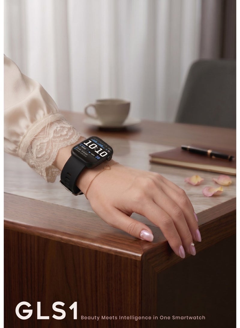 G-Tab GLS1 Smart Watch for Women Bluetooth Calling 1.75” Full Touch Screen Heart Rate Sleep Fitness Tracker AI Assistant Waterproof 15 Days Standby Compatible with Android iOS Black - Image 5
