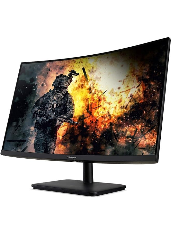 أيسر شاشة ألعاب من AOpen مقاس 27 بوصة منحنية بدقة Full HD (1920x1080) VA مع تقنية AMD Freesync Premium، زمن استجابة 5 مللي ثانية، معدل تحديث 165 هرتز (منفذ عرض و 2 منفذ HDMI) - Image 2