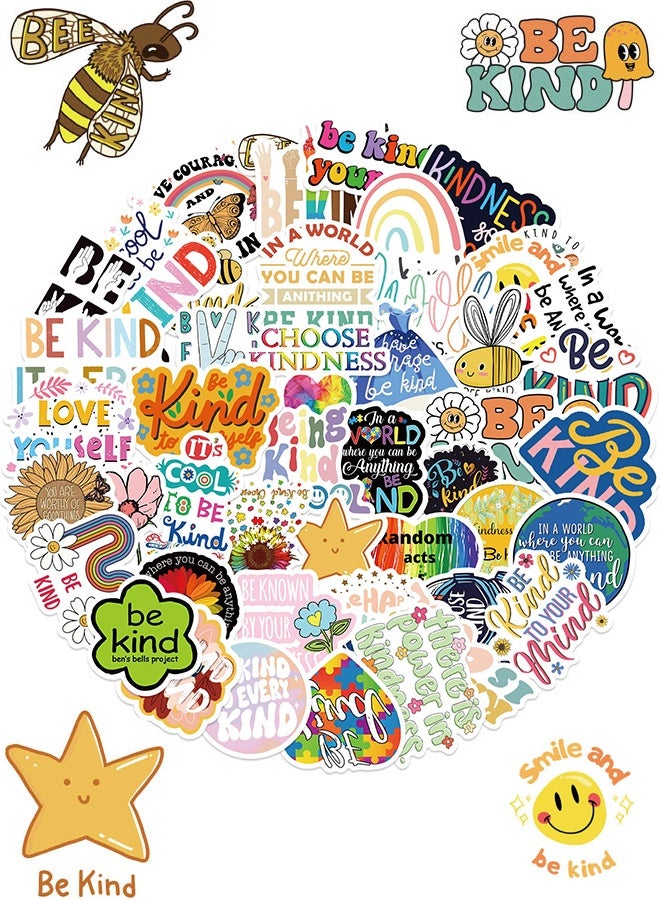 50pcs تكون ملصقات طيبة ، ملصقات اللطف كن طيبًا مع نفسك ملصقًا ودود ، زجاجات مياه مقاومة للماء. - Image 1