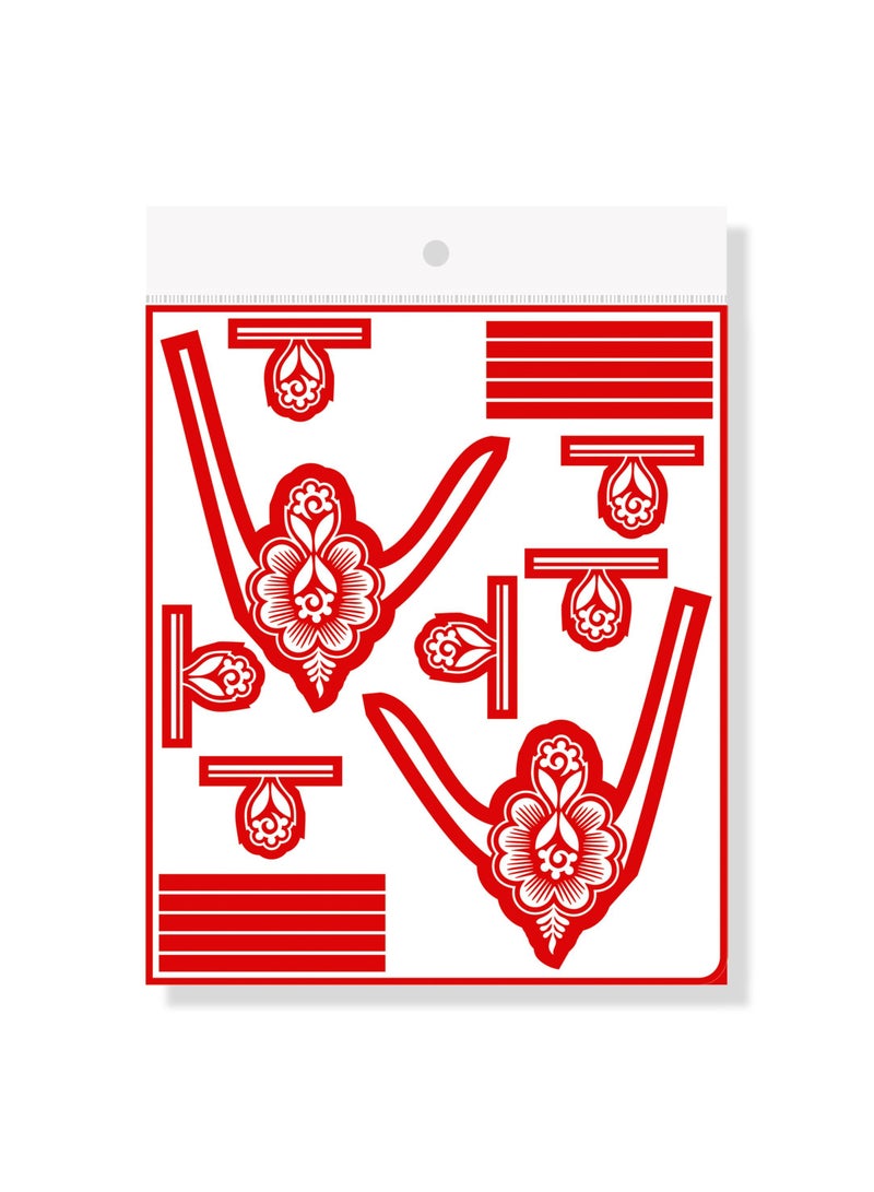 Majarat henna sticker- Arabic henna design sticker for two hands - GASSA for Adults – G312 - Image 1