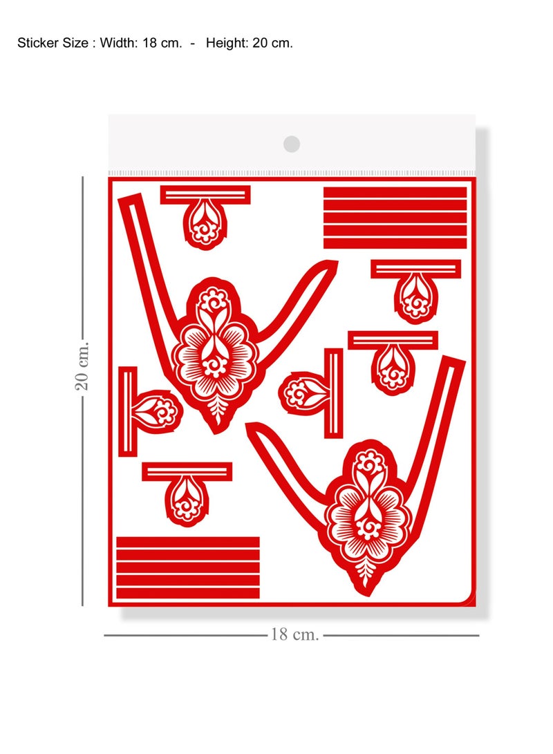 Majarat henna sticker- Arabic henna design sticker for two hands - GASSA for Adults – G312 - Image 4