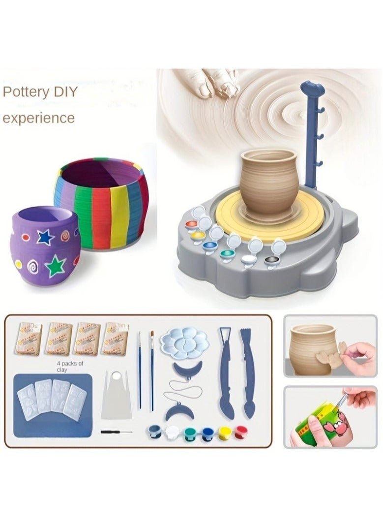 Toy Box Pottery Wheel Game Art Pottery Wheel Set For Kids Pottery Wheel With Clay Pottery Set  - Image 1