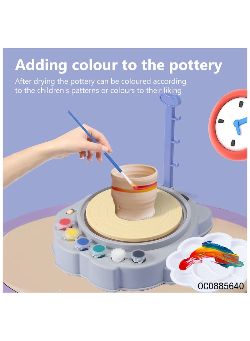 Toy Box Pottery Wheel Game Art Pottery Wheel Set For Kids Pottery Wheel With Clay Pottery Set  - Image 4