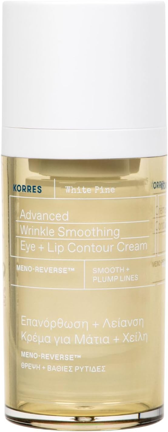 Korres WHITE PINE Smoothing Eye and Lip Contour Cream Vegan 15ml