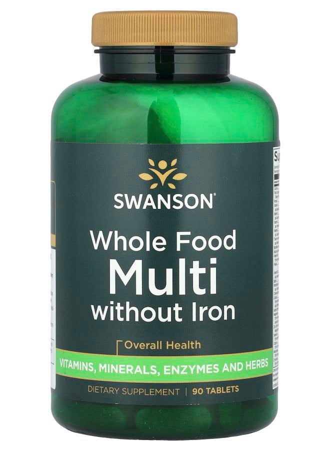 SWANSON Whole Food Multi Without Iron 90 Tablets