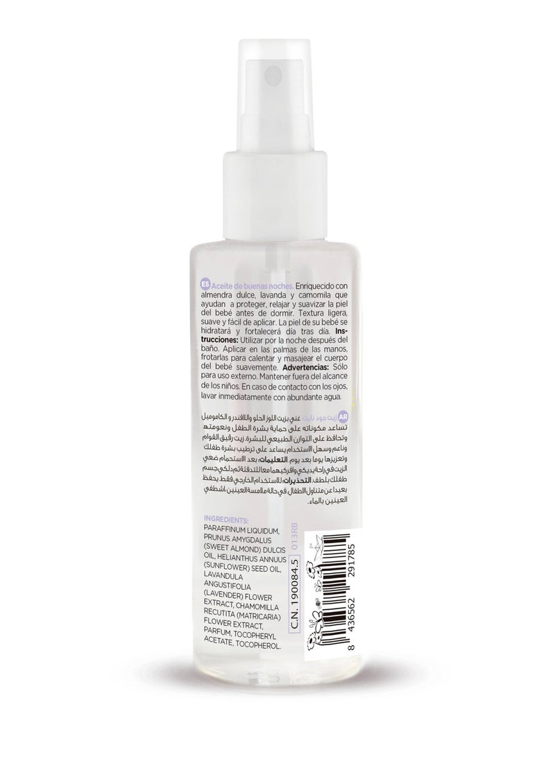 Roofa Spain Good Night Baby Oil with Lavender & Chamomile 100ml – Calming Massage Oil for Sensitive Skin & Bedtime, Made in Spain - Image 2