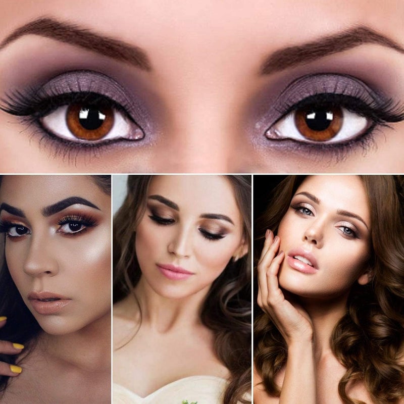 KASTWAVE False Eyelashes, 3D Faux Mink Lashes Reusable Long Thick Eyelashes for Makeup Extension, 5 Pairs Hand-made Dramatic Fake Eye with Clip - Image 3