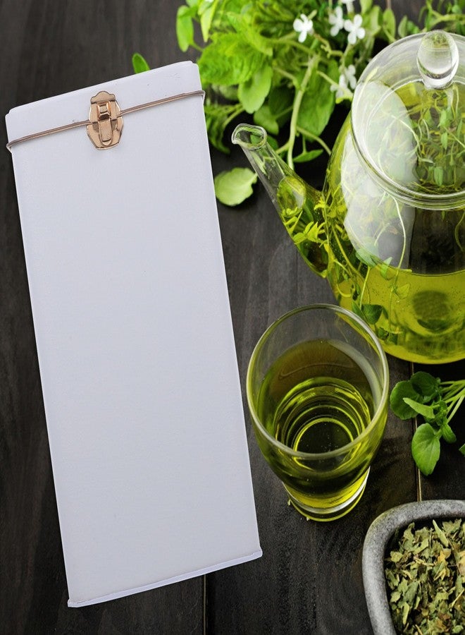 أموسفون علب معدنية للشاي والحلوى من أموسفن، علب شاي للشاي السائب، علب بسكويت بأغطية، حاويات، علب مطبخ، علب شاي، برطمانات محكمة الإغلاق، علب بسكويت، علب مربعة من الصفيح الأبيض - Image 5