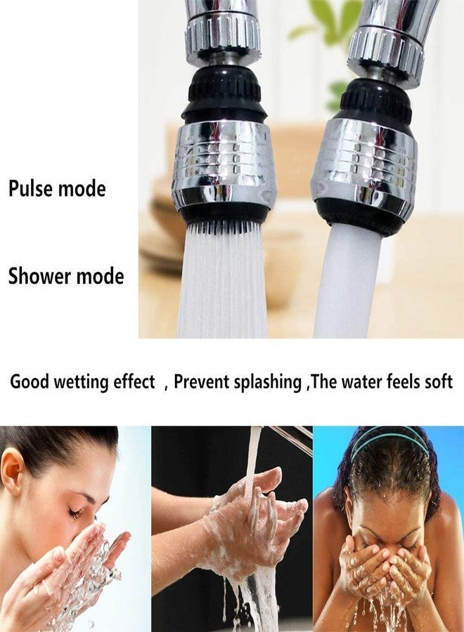 Trifecta Kitchen Faucet Aerator - 360 Degree Rotatable ABS Anti-Splash Sprayer Head Replacement - Sink Nozzle Attachment With 2 Modes (Model D-1) - Image 4