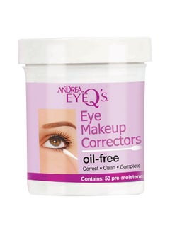 Andrea Andrea Eyeq's Oil-free Eye Make-up Correctors Pre-moistened Swabs, 50 Count  - Image 1