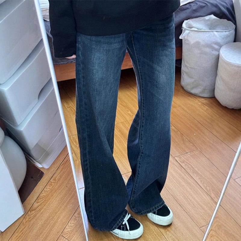 Vintage Classic European-American Design Daily Commute Jeans Blue Size_S - Image 2