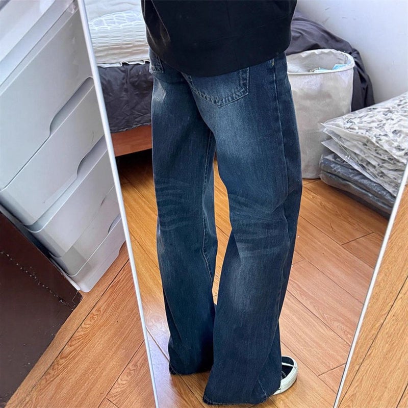 Vintage Classic European-American Design Daily Commute Jeans Blue Size_S - Image 4