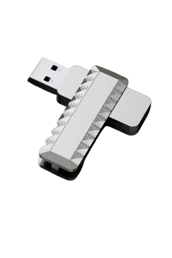 USB Flash Memory Stick, 2 In 1 Portable Thumb Drive, Compact And Durable USB Flash Drive, High Speed Pen Drive For Mobile Phones Tablets Laptops, (1pc, Silver, 32GB)