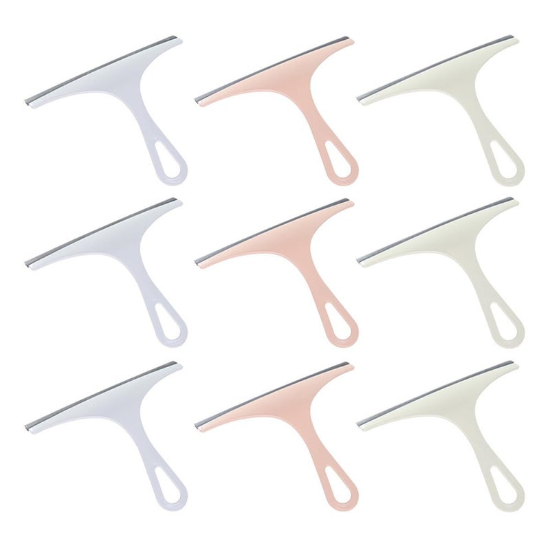 9Pcs Multi Color Window Cleaner Squeegee Set for Home Car and Shower Glass - Image 2
