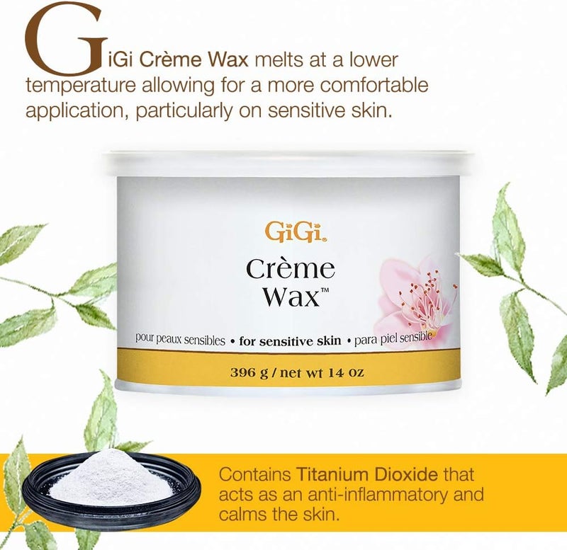 GiGi Crème Wax for Sensitive Skin - 396g (14 oz) - Professional Hair Removal - Image 2