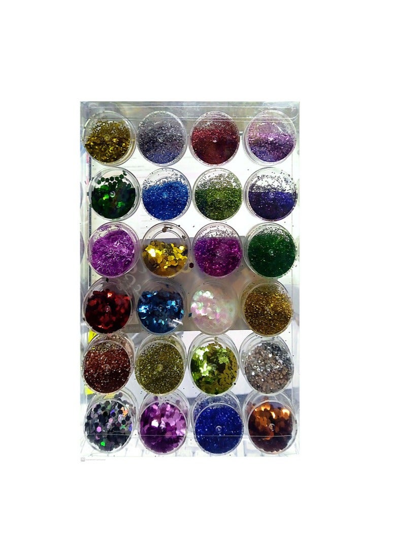 Flamingo Glitter Set, Multicolour - Image 1