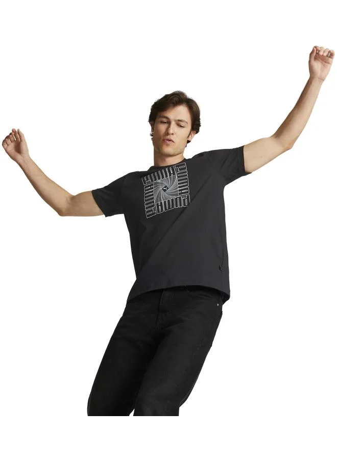 Reflective Graphic Tee Men