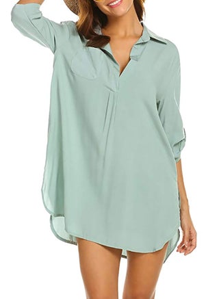 Women's Swimsuit Beach Cover Up Chiffon Shirt Bikini Beachwear Bathing Suit Beach Dress Green - pzsku/ZEB236D4EEE1D6D1F895CZ/45/_/1681905365/afe47a08-2449-4c88-af2b-be067572fb7f