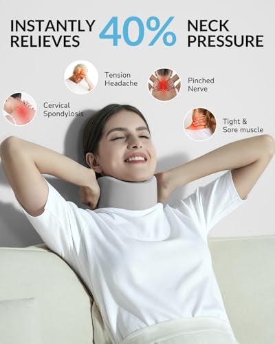 Artelse Ice Silk Neck Brace Soft Breathable Cervical Collar for Pain Relief Posture Correction AntiSnoring Support for Comfortable Sleep Ideal for Office Workers - Image 3