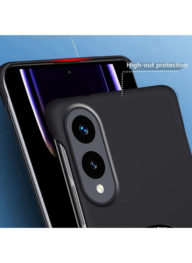for Samsung Galaxy S25 Edge Case，[Raised Camera Lens Protector]，[Rapid heat dissipation]，Magnetic Without Edges Samsung S25 Edge Cover，Premium Business Shockproof Case，Comfortable Touch, Black  - Image 2