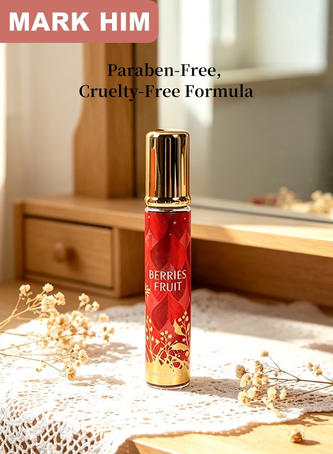 MARK HIM Women's Ultimate Fragrance Ritual Gift Set, Body Mist 88ml, Perfume 20ml, Hair Fragrance 100ml, Body Lotion 90ml, Luxurious Scented Self-Care Gift for Her, Berries Fruit - Image 3