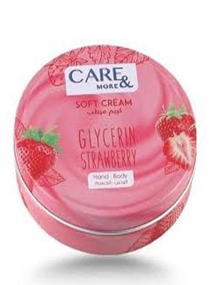Care & More CARE MORE SOFT CREAM FACE&HAND STRAWBERRY 250M