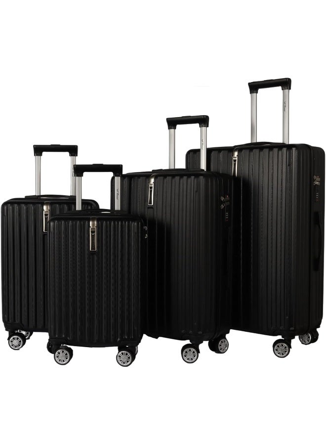 قنصل مجموعة حقائب سفر فاخرة - 4 قطع TD-03 لون BLACK - Image 1